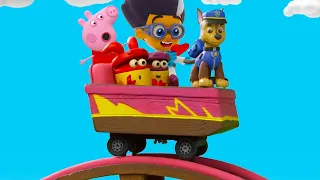 Paw Patrol, Peppa Pig & PJ Masks Epic Race 🏁Kids Animation | Play-Doh Videos | The Play-Doh Show ⭐️