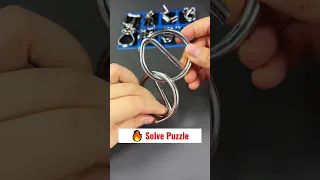 Let's Solve Mini Metal Ring Puzzles #puzzles #solved #unlock #hanayama #shorts