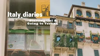 Italy Diaries/ Starting uni, solo traveling, Verona & Exhibition :)