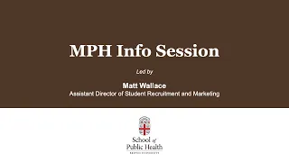 MPH Information Session