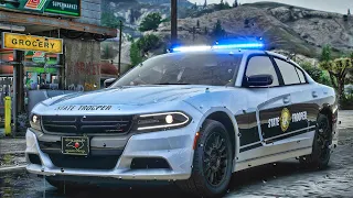 Playing GTA 5 As A POLICE OFFICER Highway Patrol| GTA 5 Mod| 4K
