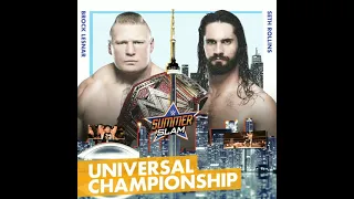 SummerSlam 2019 Brock Lesnar vs seth Rollins