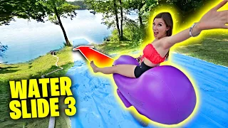 NOWY EKSTREMALNY WATER SLIDE DO JEZIORA 3!