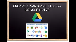 11) Creare e caricare file o cartelle su Google Drive - G Suite for Education