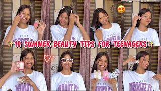 Top 10 Summer Beauty Tips For Teenagers❤️2024 || Beauty Tips For Teenagers/School Going Girls