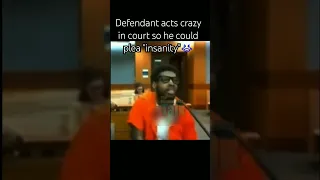 TRY NOT TO LAUGH😂man acts crazy in court for insanity plea😂😭