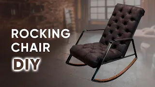 КРЕСЛО КАЧАЛКА  на металлокаркасе СВОИМИ РУКАМИ. Rocking chair DIY