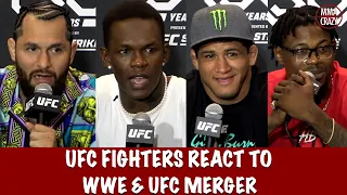 UFC 287 Fighters React to WWE & UFC Merger