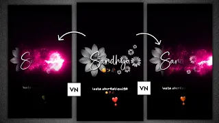 Trending Smoke Effect Name Video Editing In Vn App | Name Art Video Editing In Vn App