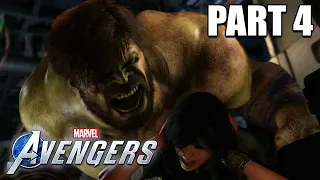 MARVEL´s AVENGERS PS4 Gameplay PART 4 Deutsch - Hulk greift uns an!