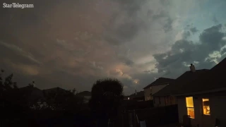Timelapse of storm clouds that brought large hail to North Texas yesterday