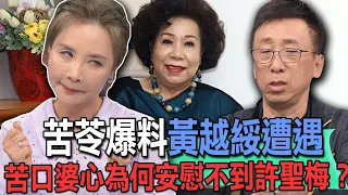 苦苓爆料黃越綏遭遇！苦口婆心為何安慰不到許聖梅？【新聞挖挖哇】