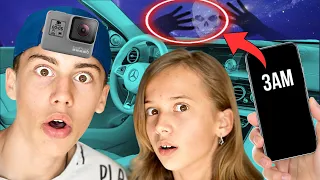 En el COCHE a las 3 AM. en HALLOWEEN! Mika Sofi Vlog