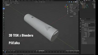 3D tisk z Blenderu - píšťalka