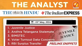 The Analyst 23rd May 2024 Current Affairs Today | Vajiram and Ravi Daily Newspaper Analysis