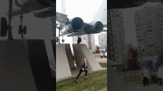 Открытие памятника лётчикам-испытателям (МиГ-29СМТ) в городе Жуковский 28.10.2022