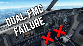 Flying the PMDG 737 with DUAL FMC FAILURE | Real 737 Pilot LIVE | Valencia – Asturias