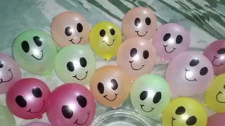 Making Slime with Smile Faces Balloons! Balloons Slime! Most Satisfying Slime Video