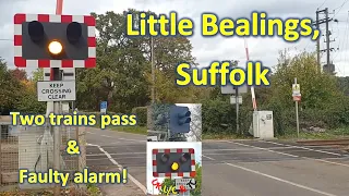(Two Trains, One Lowering | Faulty Alarm) Bealings Level Crossing, Suffolk