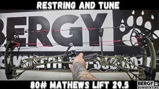Restring and Tune | Mathews LIFT 29.5 80# | Bergy Bowsmith|