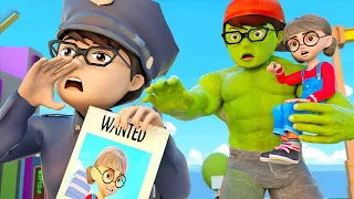 Unhappy Kid Nick Fat Becomes a Good Police - Scary Teacher 3D Nick Hulk Police