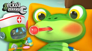 Oh No, Gecko Is Sick!!! | NEW Gecko's Garage｜Funny Cartoon For Kids｜Learning Videos For Toddlers