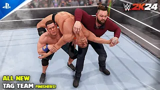 All New Tag Team Finishers In WWE 2K24 (Insane)