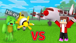 JJ's RICH Airplane vs Mikey's POOR Airplane Battle - Maizen Parody Video in Minecraft