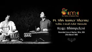 Raga Bhimpalasi ~ Pt Shiv Kumar Sharma & Ustad Zakir Hussain ~ Live at Dayton, Ohio, USA (1985)