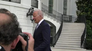 President of the United States Joe Biden Arrives at The White House