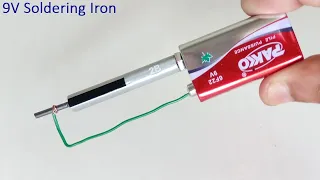 How To Make Soldering Iron Easy At Home | Dc 9V Soldering iron | Easy Soldering Iron 12 Volt