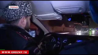 Сотрудники ГИБДД остановили Рамзана Кадырова.