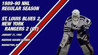 St. Louis Blues at New York Rangers: January 31, 1990