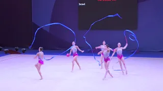 Israel TEAM - 3 Ribbons + 2 Balls, Final FIG World Cup 2023 Athens