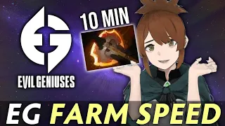 Marci 10 min Battle Fury — EG carry FARM SPEED