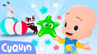 Beach balls! Learn the colors with Cuquin and Ghost | Educational videos for children