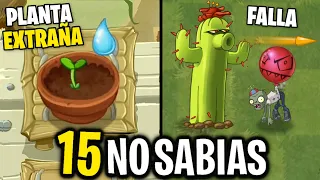 15 COSAS INCREIBLES que DEBES DE SABER en Plantas Vs Zombies 2  pt.8