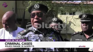 Criminal Cases: Police Parade 32 Suspects