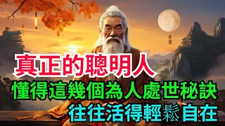 真正的聰明人，懂得這幾個為人處世秘訣，往往活得輕鬆自在【靜心書屋】#為人處世#人生感悟