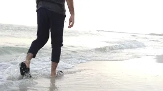 Morning walk on beach ( smooth music )