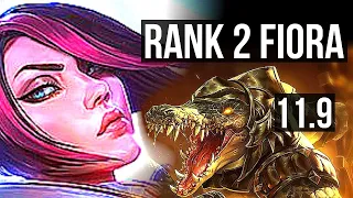 FIORA vs RENEKTON (TOP) | Rank 2 Fiora, 6 solo kills, Legendary, 14/4/7 | BR Challenger | v11.9