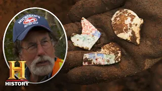 The Curse of Oak Island: Stunning Hand-Painted Artifacts Found (Season 8) | History