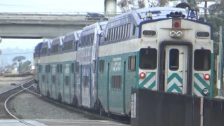 Coaster train 685 f59phi 3002 with great horn to Oceanside