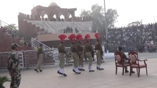 Hussainiwala Border Retreat Parade Between India and Pakistan