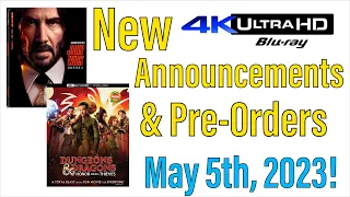 New 4K UHD Blu-ray Announcements & Pre-Orders for May 5th, 2023!