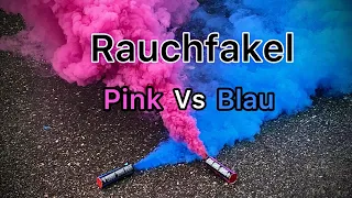 Rauchfakel pink vs blau