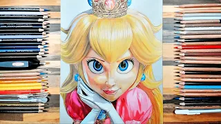 Drawing Princess Peach - Super Mario Bros 슈퍼마리오 피치공주 그리기