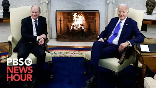 WATCH: Biden hosts German Chancellor Scholz at White House to discuss stalled Ukraine aid