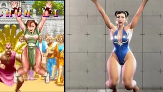 Chun Li's Amazing Evolution | Victory Celebration Evolution | 1991 to 2022