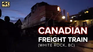 [TWICE LIKEY Music Video Location] CANADIAN FREIGHT TRAIN - NIGHT